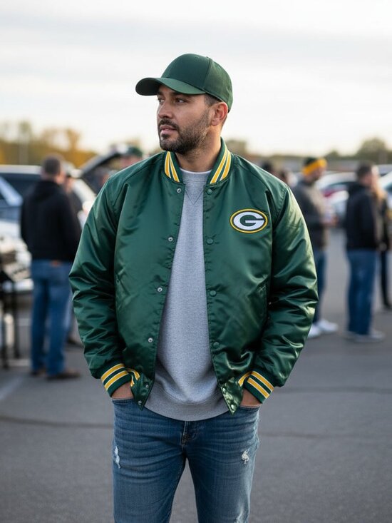 Chalk Line Other - Vintage Chalk Line Green Bay Packers Satin Snap Jacket M